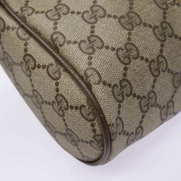 GUCCI GG Supreme Web Sherry Line Clutch Bag PVC Beige Red 89 01 012 Auth 90398 - Picture 7 of 16